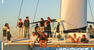 Sortie à l'heure de l'apéro en catamaran à voile - Kapalouest