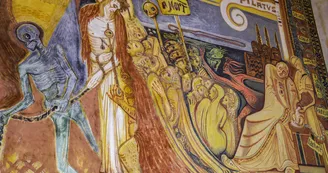 Peintures murales contemporaines dans l'église Peintures murales contemporaines dans l'église