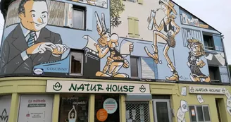 Mur peint "Le monde de René GOSCINNY" Mur peint "Le monde de René GOSCINNY"