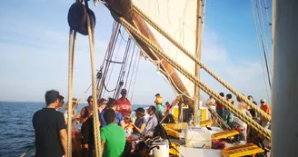 Sortie en mer demi journée sur le vieux gréement Albarquel