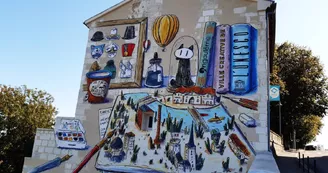 Mur peint "Angoulême, toute une histoire" Mur peint "Angoulême, toute une histoire"