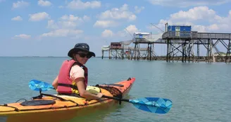 Kayak découverte 17 : Escapade découverte de 3h en kayak de mer avec dégustation dans les parcs ostréicoles