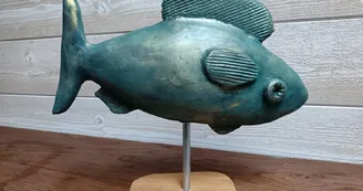 Exposition de peinture et sculpture Dominique Bauruel et Brigitte Belaud