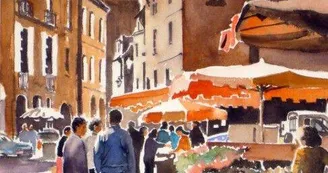 Exposition d'art : Aquarelles de Jean-Guy Dagneau