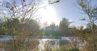 Vue sur la Dronne et le Logis